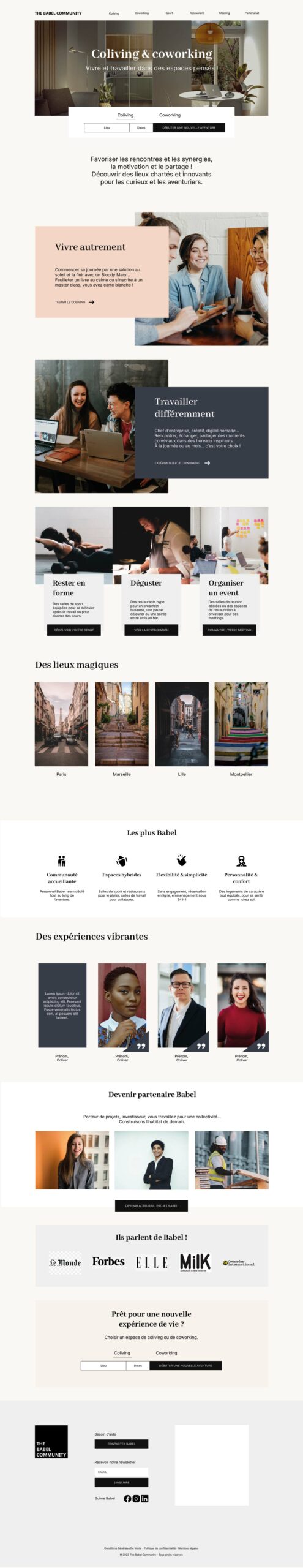 babel-community-refonte Refonte UX UI Babel community