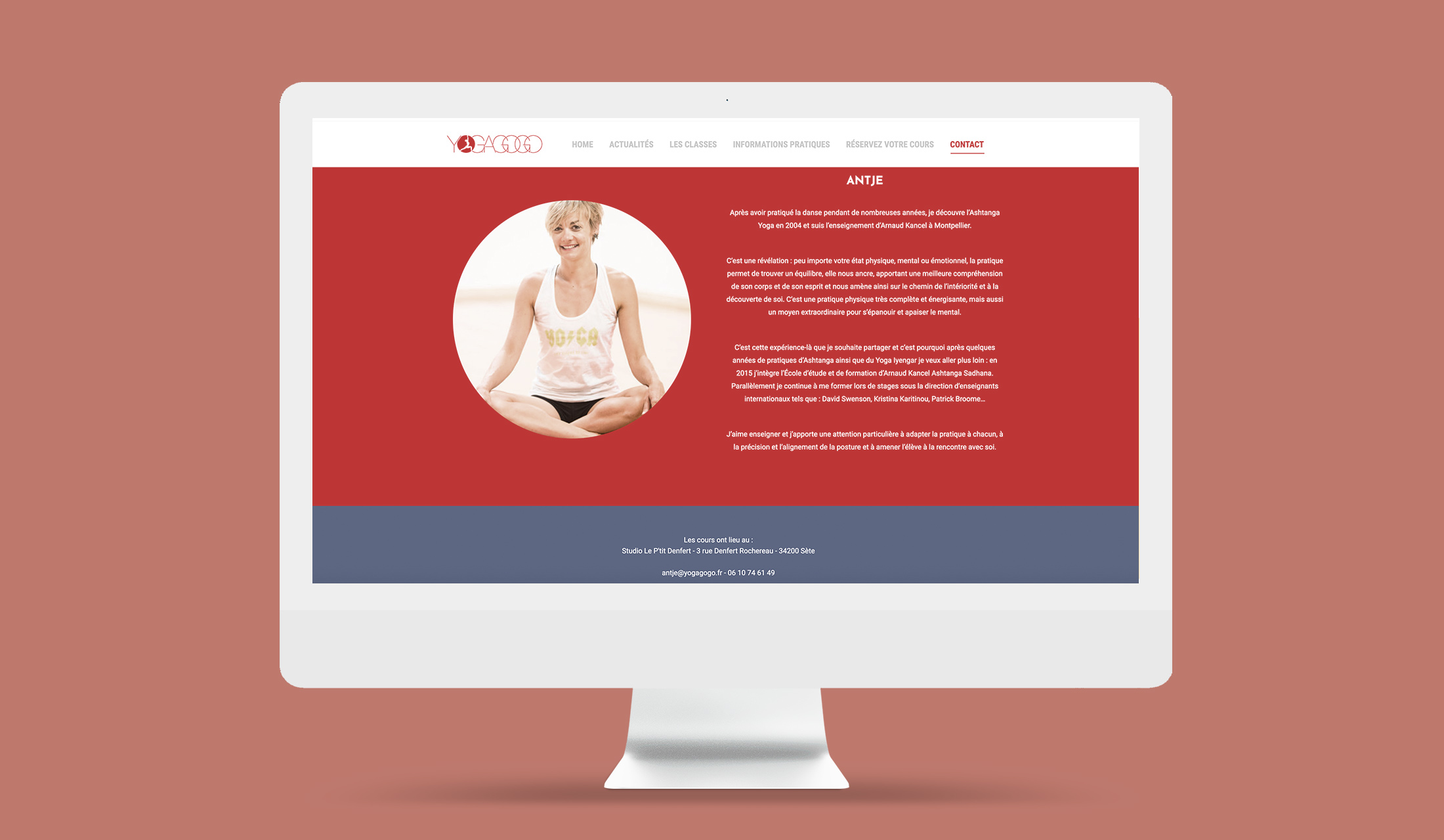 Site internet Yogagogo
